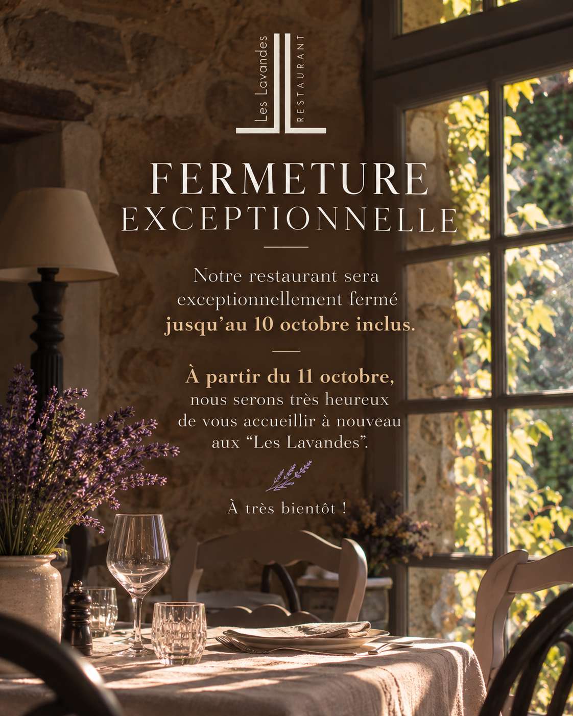 Fermeture Exceptionnelle